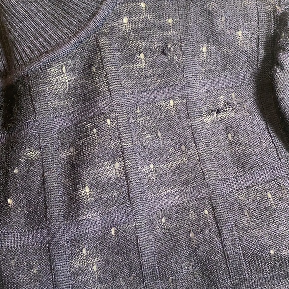 GUC Just Cavalli Purple Turtleneck open weave - Picture 12 of 13